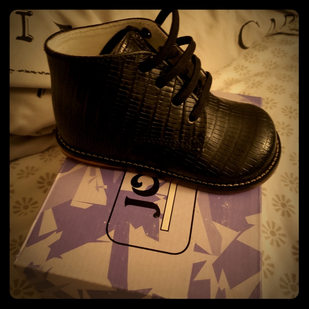 Baby Lizard Print Walking Shoes